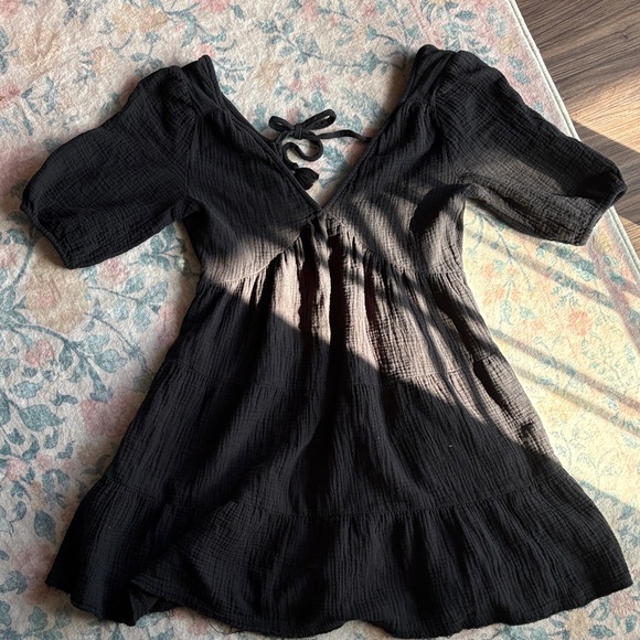 aerie Other - Aerie Black Tie-Back swim coverup